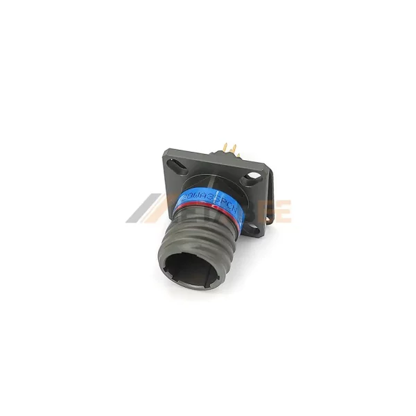 D3899920WA35PCN Series III Circular Connector, Wall Mount Flange Receptacle, 9-35, Short PCB Pin Contacts 01