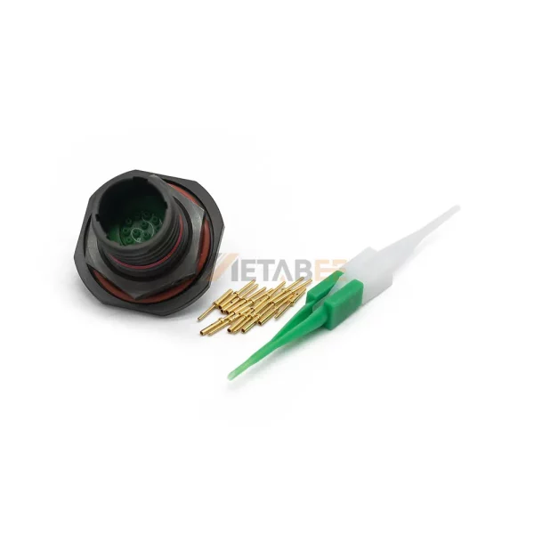 D3899924WB35PA MIL-DTL-38999 Series III Circular Connector, Jam Nut Receptacle, 11-35, Pin Contacts, A Key Position 01