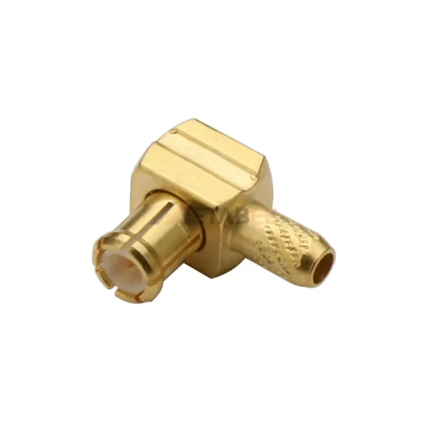 MCX Male Connector Crimp Attachment for RG316, Right Angle