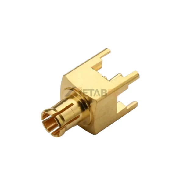 MCX Male PCB Mount Connector, Through Hole