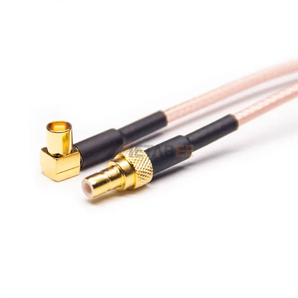 Right-Angle MCX Female to SMB Female Cable Assembly Using RG316 01