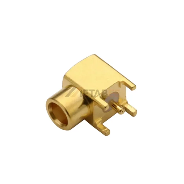 Right Angle MCX Female Connector for PCB, Through Hole