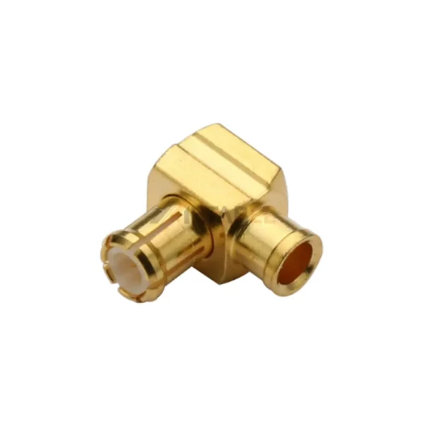 Right Angle MCX Male Connector, Solder Attachment for UT047