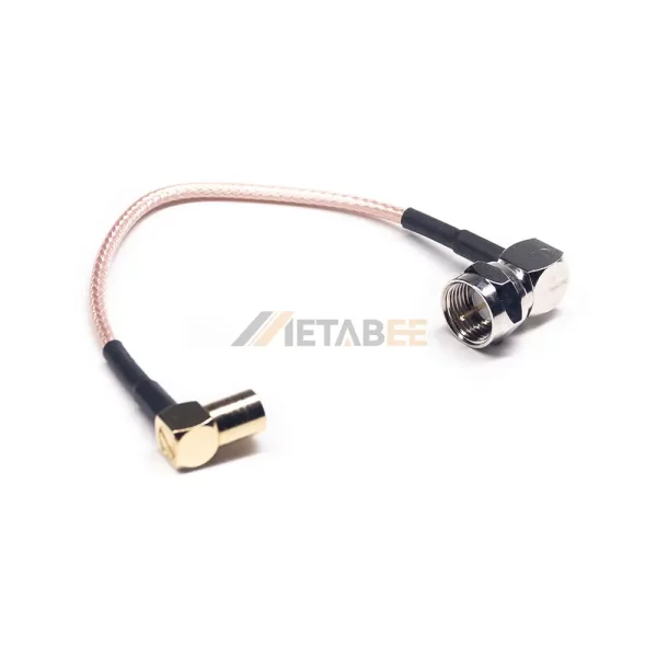 R/A SMB Male to R/A F Male Cable Assembly Using RG316 01