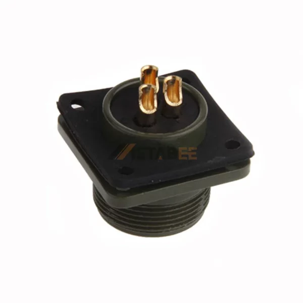 MS3102A16-10P MIL-DTL-5015 Circular Connector, Box Mounting Receptacle, 16-10, Pin Contacts