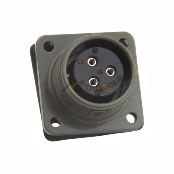 MS3102A16-10S MIL-DTL-5015 Circular Connector, Box Mounting Receptacle, 16-10, Socket Contacts