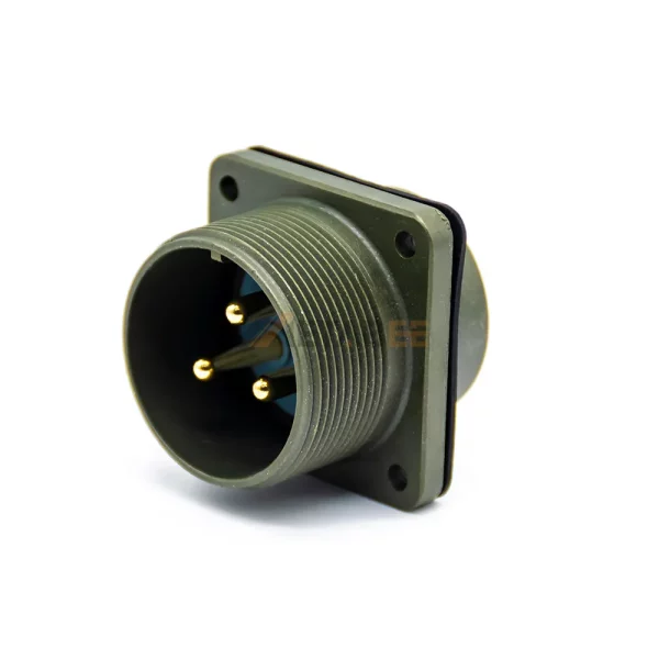 MS3102A22-2P MIL-DTL-5015 Circular Connector, Box Mounting Receptacle, 22-2, Pin Contacts 01