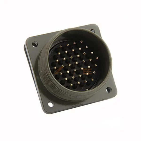 MS3102A28-21P MIL-DTL-5015 Circular Connector, Box Mounting Receptacle, 28-21, Pin Contacts 01