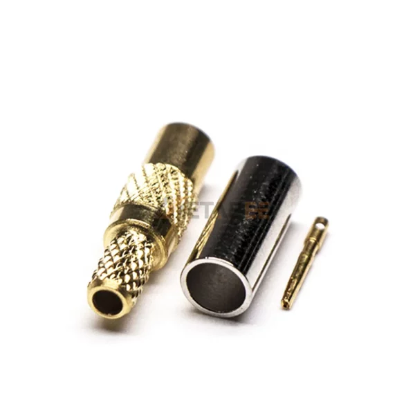 Straight MMCX Jack Crimp RF Connector 01
