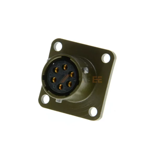 MS3112E10-6S MIL-DTL-26482 Series 1 Connector, Box Mounting Receptacle, 10-6, Socket Contacts