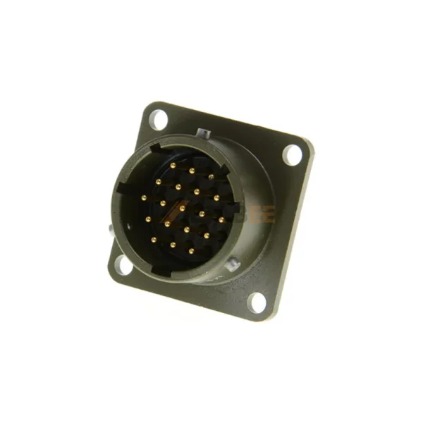 MS3112E14-19P MIL-DTL-26482 Series 1 Connector, Box Mounting Receptacle, 14-19, Pin Contacts