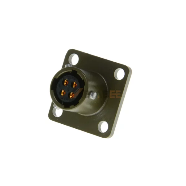 MS3112E8-4S MIL-DTL-26482 Series 1 Connector, Box Mounting Receptacle, 8-4, Socket Contacts