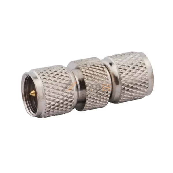 Mini UHF Male to Male Adapter, 50 Ohm