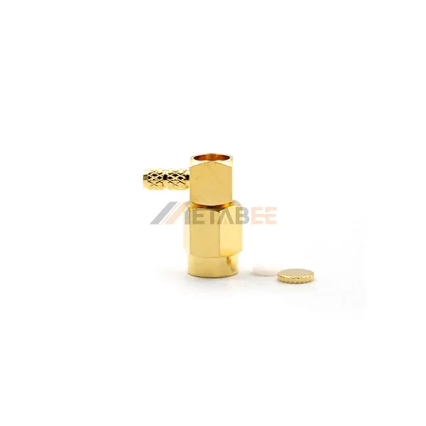 Right Angle SSMA Male Crimp Connector for RG316, 50 Ohm 01