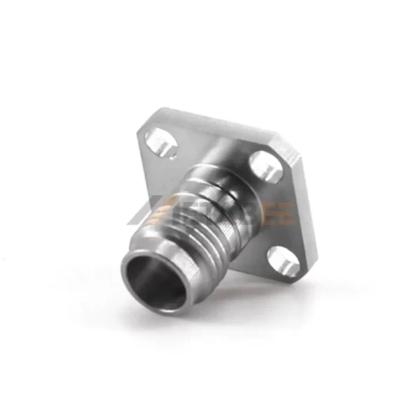 1.85mm V-type Female Solder RF Connector with 4 Hole Flange, DC-67 GHz 01