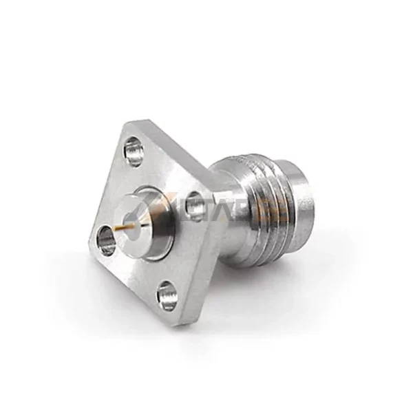 2.4mm Female Solder Connector, 2 Hole Flange, DC-50 GHZ 01