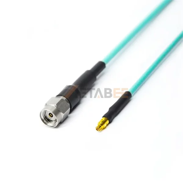 1.85mm Male to Mini-SMP (GPPO) Female using .086'' Flexible Low Loss RF Coaxial Cable, DC-67 GHz