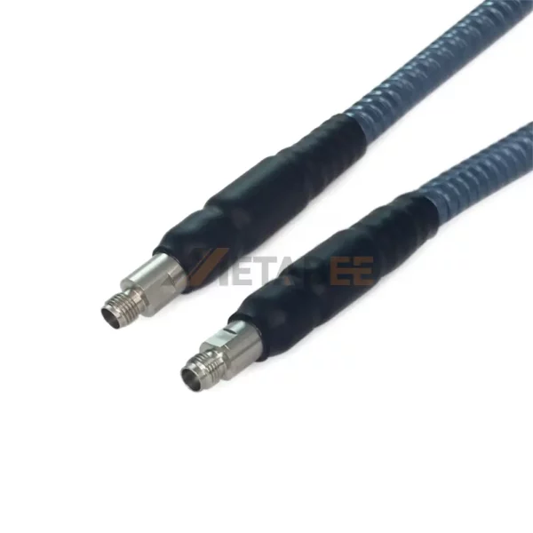 2.4mm Female to 2.92mm Female using GT142A Series Low Loss Phase Stable Armored RF Test Cable, DC-40 GHz 01