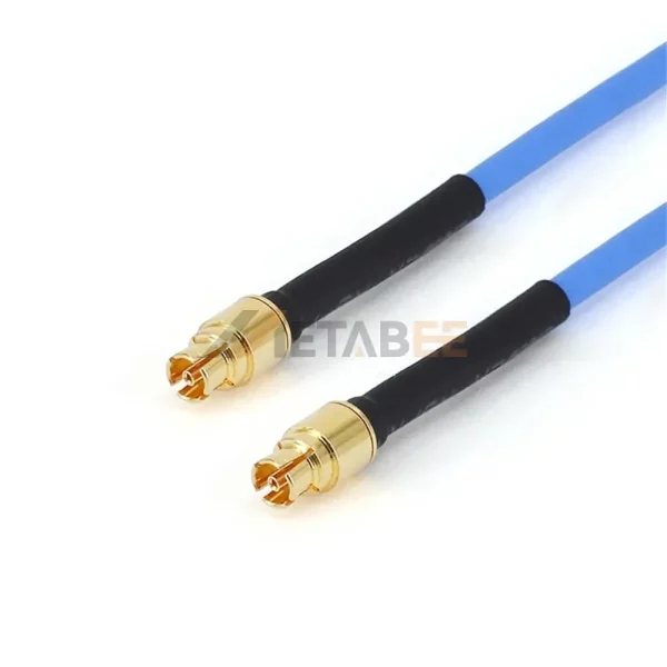 Mini-SMP (GPPO) Female to Mini-SMP (GPPO) Female using .047'' Semi-Flexible Cable with FEP Jacket, DC-40 GHz