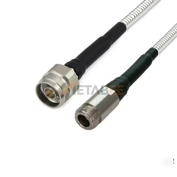 N-type Male to N-type Female using GT210P Series Ultra Flexible Low Loss RF Test Cable, DC-18 GHz 01