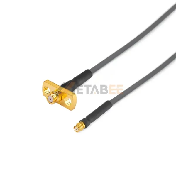 SMP (GPO) Female to SMP (GPO) Female using GT047 Series Ultra Flexible Low Loss Cable, DC-40 GHz 01