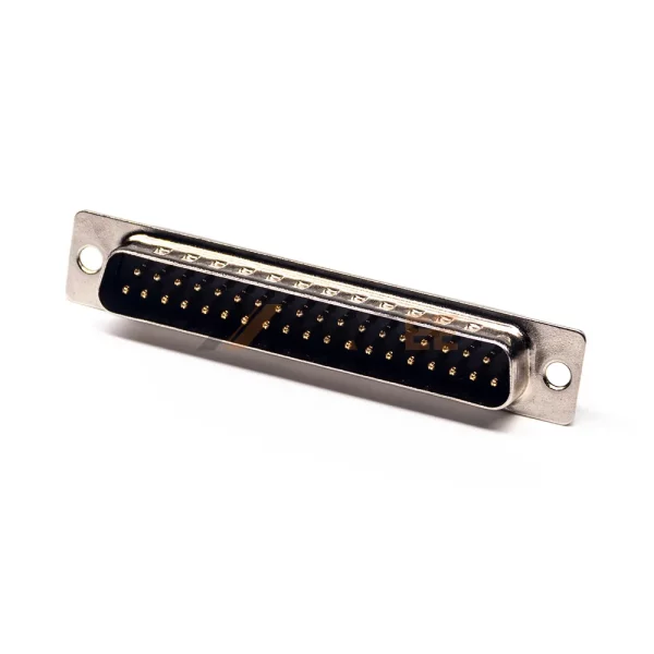 37 Pin D-Sub Male Connector, Cable Mount, Solder Cup, 2.77mm Pitch, Zinc Alloy Shell