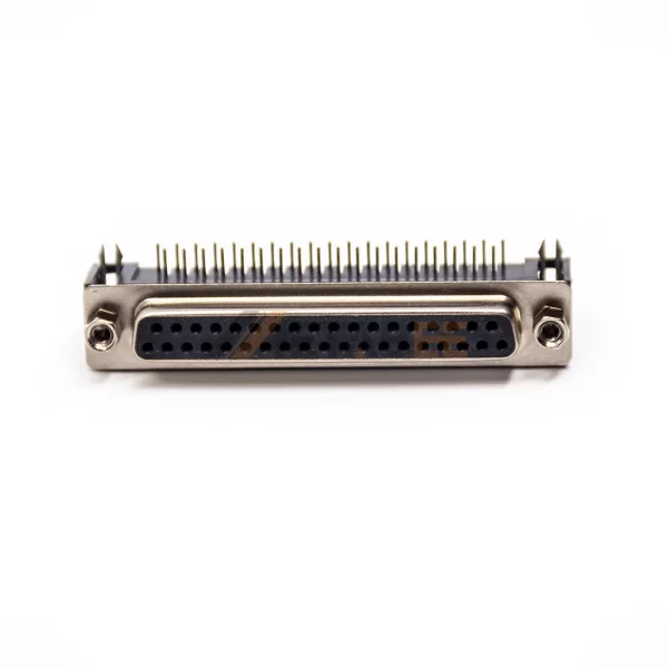 37 Pin D-Sub Right Angle Female Connector for PCB Mount, 2.77mm Pitch
