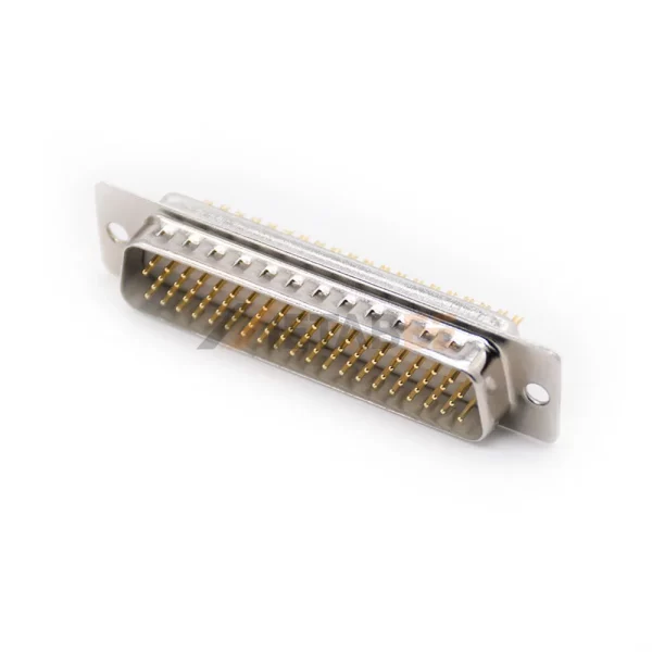 78 Pin D-Sub Male Connector, Cable Type, Solder Cup, 2.29mm Pitch, Machined Contacts