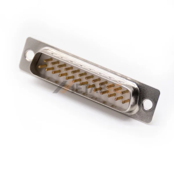 D-Sub DB25 Male Connector for Cable Mount, 2.77mm Pitch, Machined Contacts