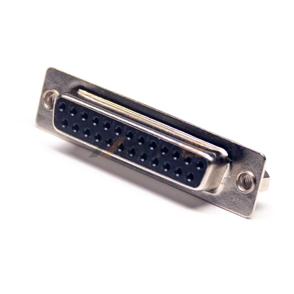 D-Sub 25 Pin Female Connector, Cable Type, Solder Cup, 2.77mm Pitch, IP20