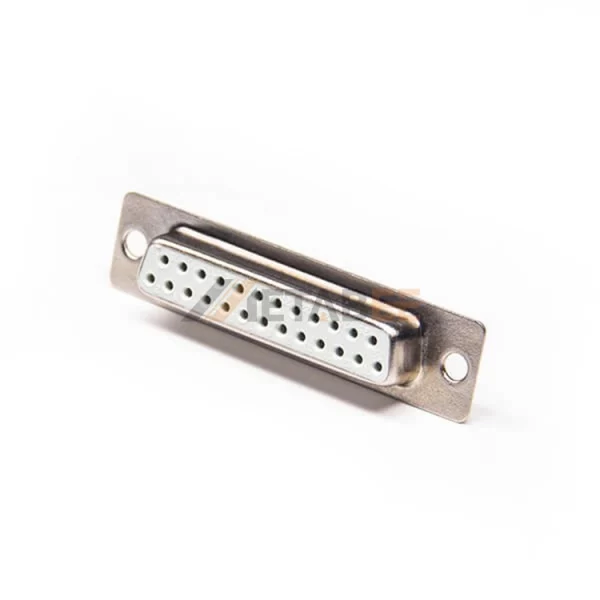 D-Sub 25-Pin Female Connector for PCB Mount, Through Hole, 2.77mm Pitch, Machined Contacts