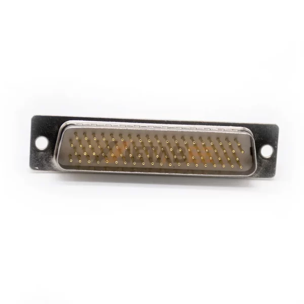 78 Pin D-Sub Male Connector, Cable Type, Solder Cup, 2.29mm Pitch, Machined Contacts