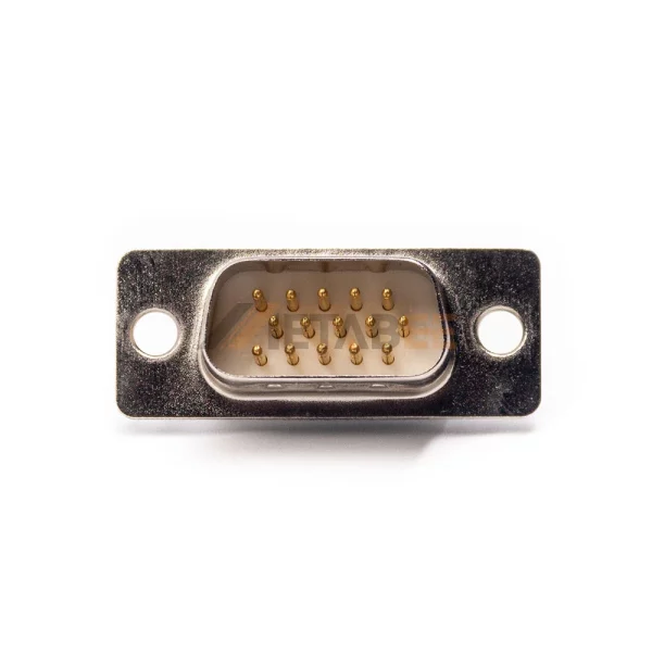 D-Sub DB15 VGA Female Connector for PCB Mount, Through Hole, 2.29mm Pitch