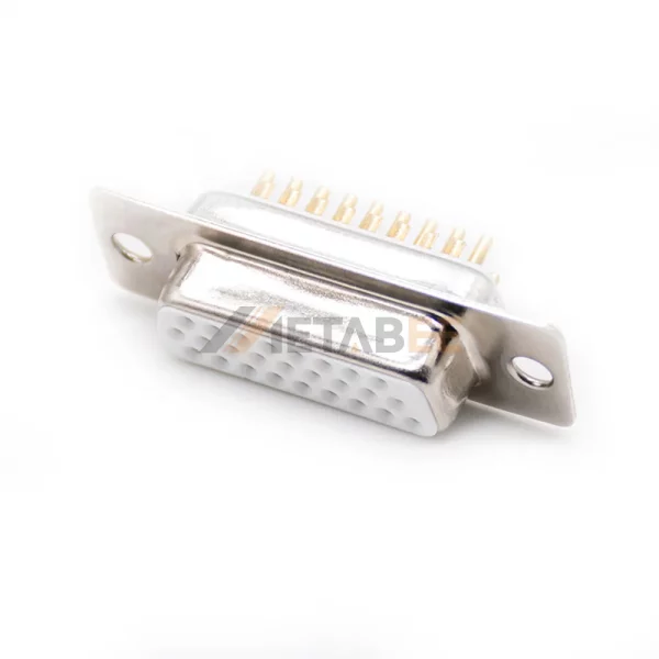 D-Sub 26 Pin Female Connector for Cable Mount, Solder Cup, 2.29mm Pitch