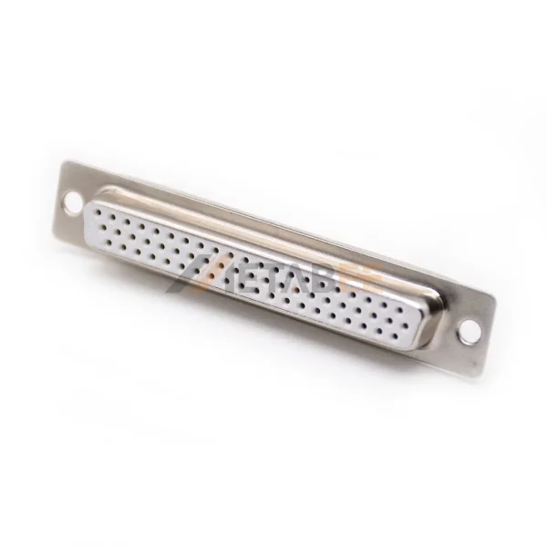 D-Sub 62 Pin Female Connector, Cable Type, Solder Cup, 2.29mm Pitch