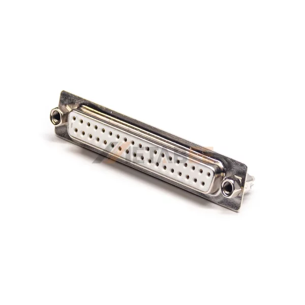 D-Sub PCB Female 37-Pin Connector, Through Hole, Machined Contacts, 2.77mm Pitch