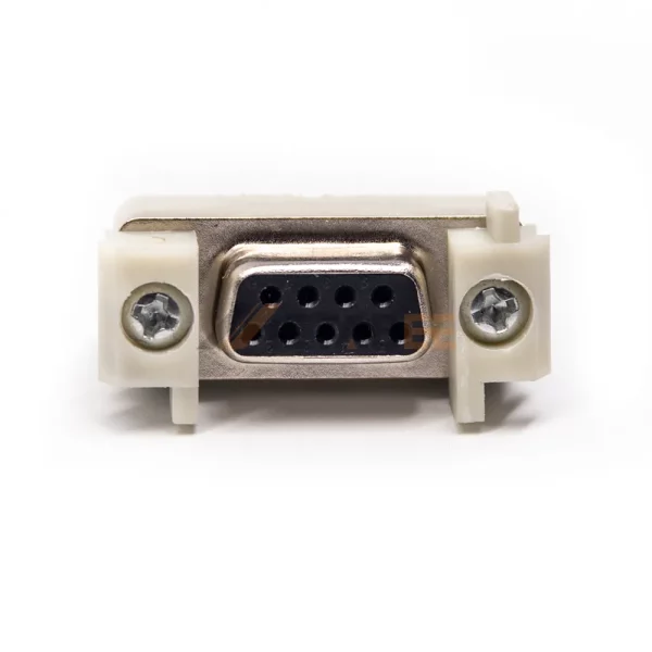 D-sub 9 Pin PCB Female Connector, Through Hole, 2.77mm Pitch, Front Screw Lock