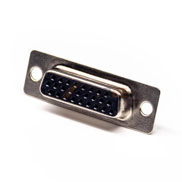 DB 26 Pin Female Connector for Cable Mount, Solder Cup, 2.29mm Pitch