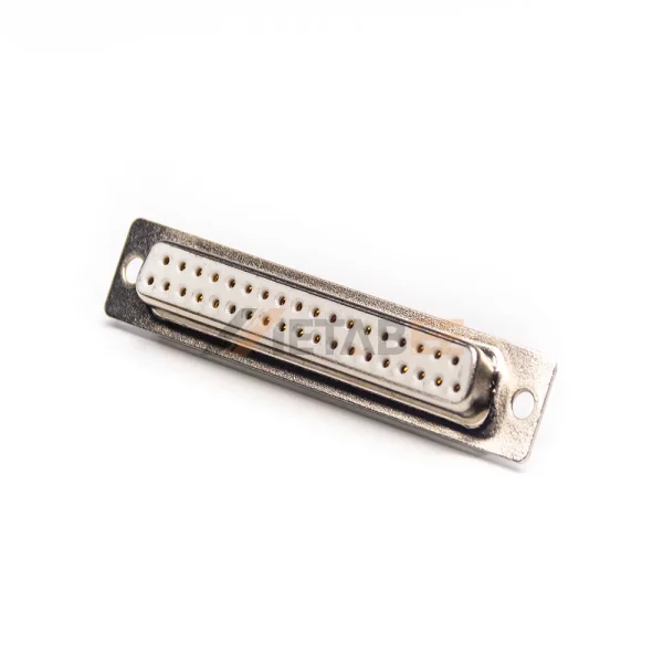 DB37 Female Connector for Cable Mount, Solder Cup, Machined Contacts, 2.77mm Pitch