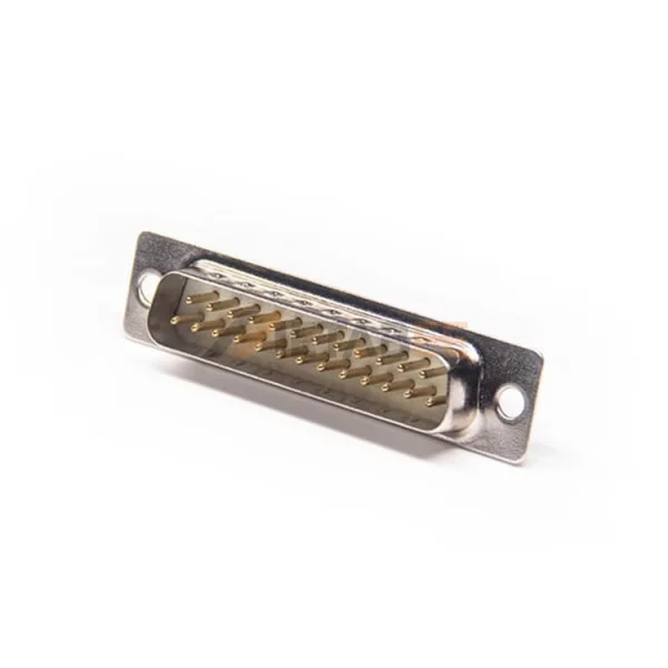 D-Sub DB25 Male Connector for PCB Mount, Through Hole, 2.77mm Pitch, Zinc Alloy Shell