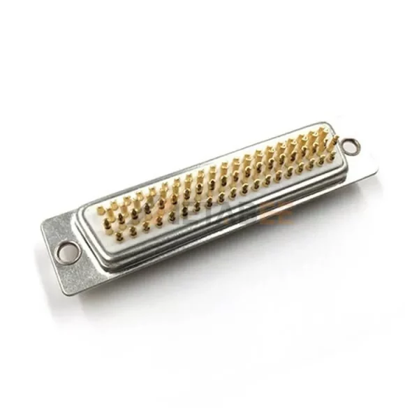 HD D-Sub 78 Pin Female Connector, Cable Type, Solder Cup, 2.29mm Pitch, Machined Contacts