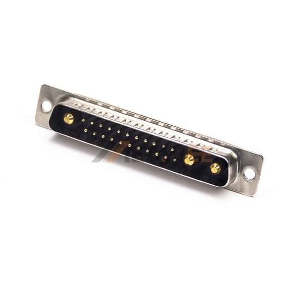 25W3 Combination D-Sub Male Connector, Cable Type, Solder Cup, Power & Signal