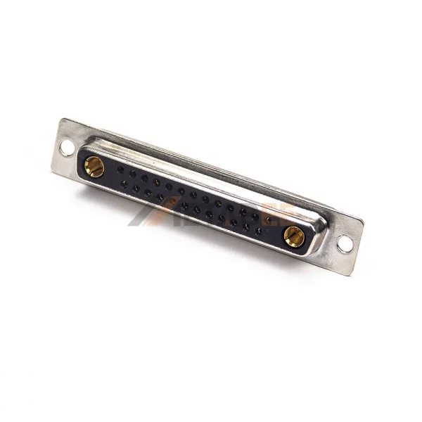 27W2 Combo D-Sub Female Connector for PCB Mount, Through Hole, Power & Signal