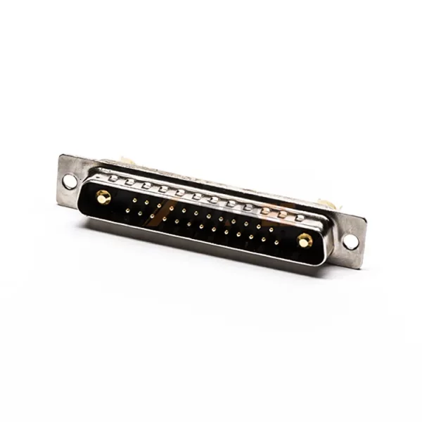 27W2 Mixed Contact D-Sub Male Connector, Cable Type, Solder Cup, Power & Signal