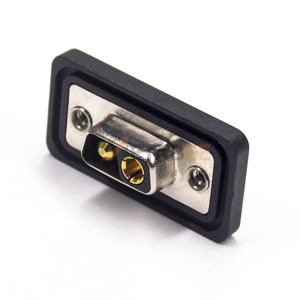 2V2 D-Sub 2 Pin Power Female Connector, Cable Type, Solder Cup, IP67