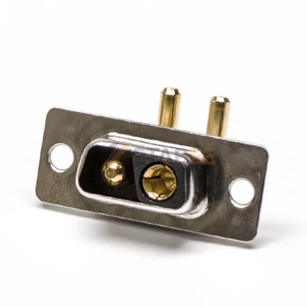 2V2 D-Sub Power Female Right Angle Connector, PCB Mount, Through Hole