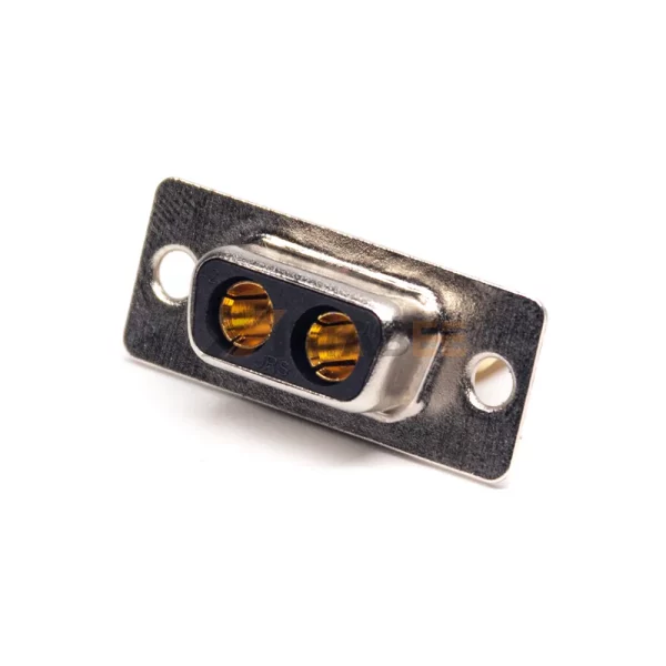 2W2 D-Sub 2 Pin Female Power Connector for Cable, Solder Cup