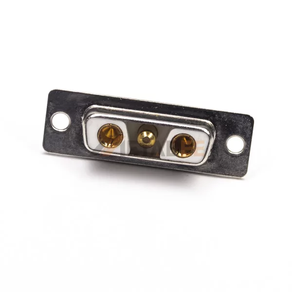 3V3 D-Sub 3 Pin Female Power Connector for Cable, Solder Cup, Machined Contacts