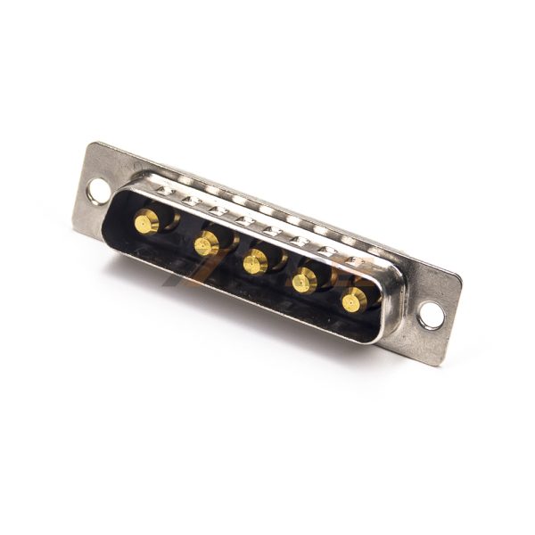 5W5 High Current D-Sub Male Connector, Cable Type, Solder Cup