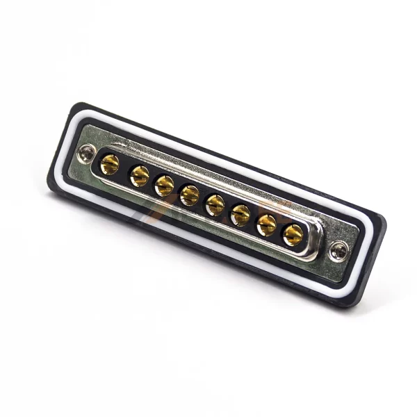 8W8 High Current D-Sub Male Connector for Cable, Solder Cup